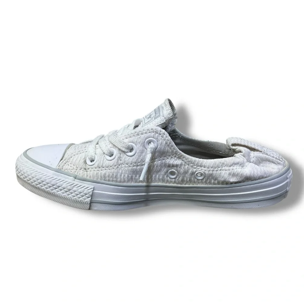 👟 Converse All Star White Slip-On Sneakers Women’s 7 - Picture 4 of 8